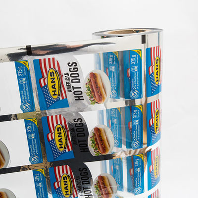 VMPET PE Metallzied Silver Printed Lidding Film Packaging With Clear Window