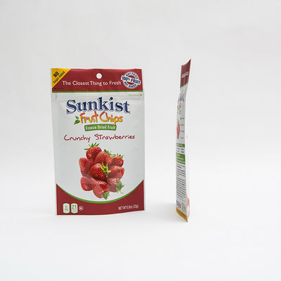 80mm Matte OPV Stand Up Zip Lock Pouch Printed Plastic 0.8oz Dry Fruit Packing Bag