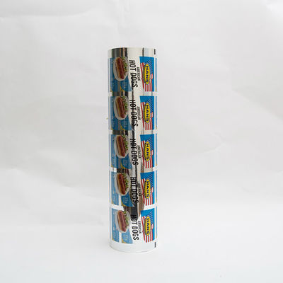 VMPET PE Metallzied Silver Printed Lidding Film Packaging With Clear Window