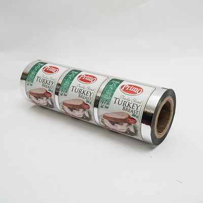 Printed Lidding Film Easy Peel  PET/VMPET/PE  seal to thermoforming film APET/PE tray