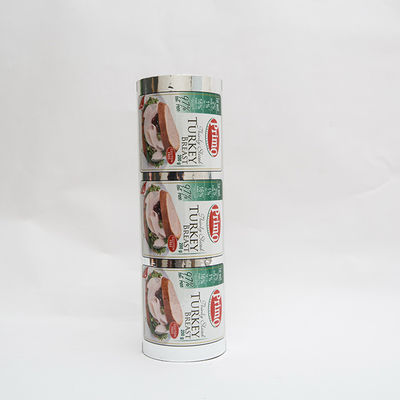 Printed Lidding Film Easy Peel  PET/VMPET/PE  seal to thermoforming film APET/PE tray