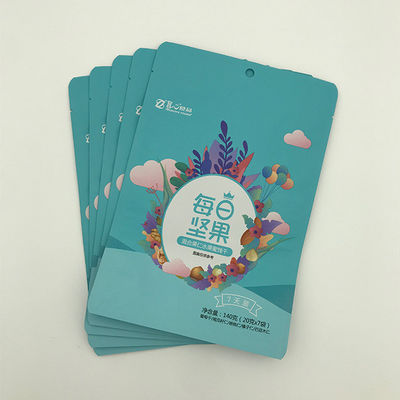 200 Microns 750g 1kg Flat Bottom Bags Box Pouch For Nuts Zip Lock