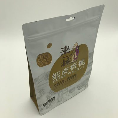 Gravnre Printing Flat Bottom Bags 500g 1000g Side Gusset Pouch With Zipper