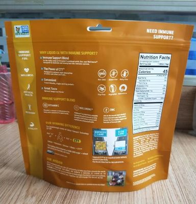 100% PE 7.9OZ Recyclable Pouch Food Packaging Custom Printed Resealable Food Bags