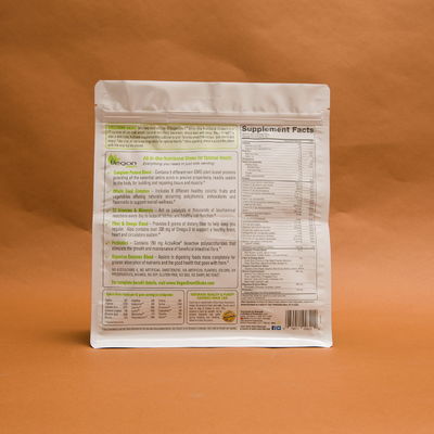 Vmpet 120mm Side Gusset Flat Bottom Bags Pouch 130 Microns Vegan Nutritional