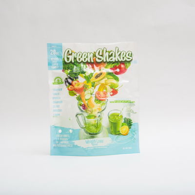 15OZ Microns Fruit And Vegetable Packaging 80mm Zip Lock Standing Pouch