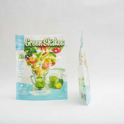 15OZ Microns Fruit And Vegetable Packaging 80mm Zip Lock Standing Pouch