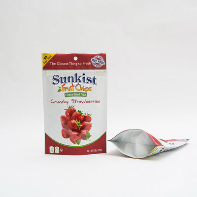 80mm Matte OPV Stand Up Zip Lock Pouch Printed Plastic 0.8oz Dry Fruit Packing Bag