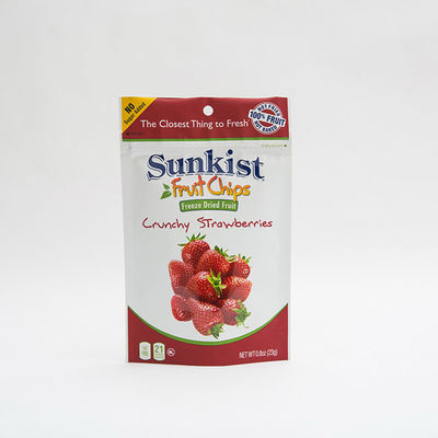 80mm Matte OPV Stand Up Zip Lock Pouch Printed Plastic 0.8oz Dry Fruit Packing Bag