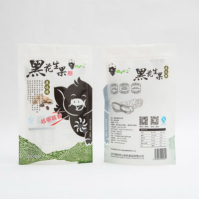 180g Roasted Peanut Stand Up Pouch Fruit Custom Plastic Food Bags 102 Microns