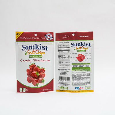 80mm Matte OPV Stand Up Zip Lock Pouch Printed Plastic 0.8oz Dry Fruit Packing Bag