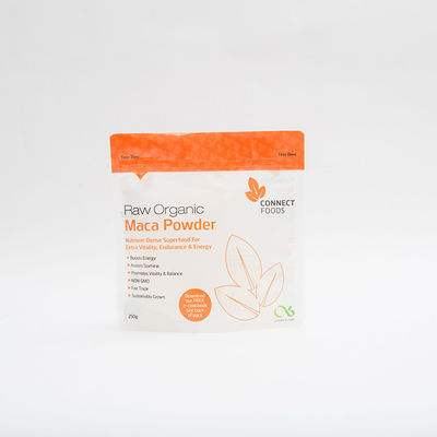 250g Maca Powder Food Packaging Bags 120MIC Stand Up Pouch With Zipper