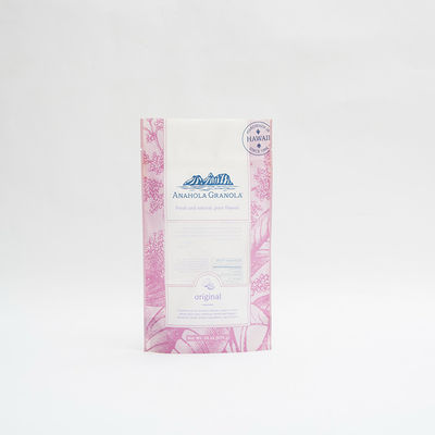 24oz Granola Food Packaging Bags Plastic 6 Color Packing Zip Lock Pouch