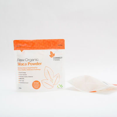 250g Maca Powder Food Packaging Bags 120MIC Stand Up Pouch With Zipper