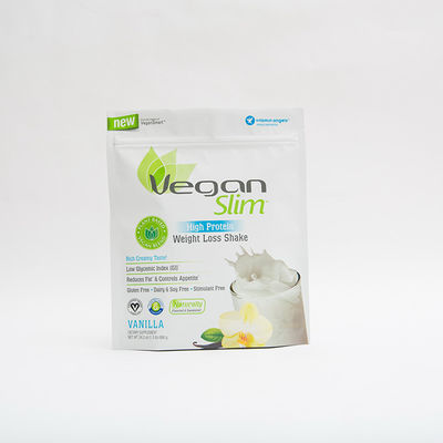 1.5LB 100mm Food Packaging Bags High Protein Plastic 140MIC Zip Lock Stand Up Pouch