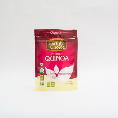 12OZ Quinoa Stand Up Pouch Gravure Printing Small Plastic Pouch Packaging