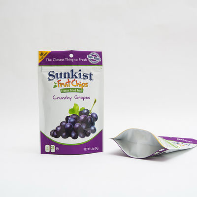 1.2oz Fruit Chips VMPET Stand Up Zipper Bag Resealable Pouch Plastic Packaging