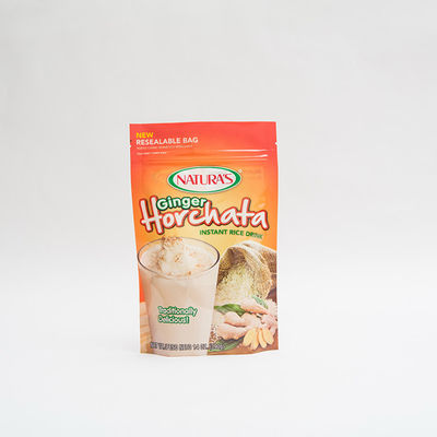 14OZ Printed Plastic Stand Up Pouch Instant Rice Custom Ziplock Packaging Bags