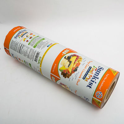 1000M Flexible Food Packaging Film 1.2oz  Plastic Wrap Roll For Packing For Mix Fruit Chips