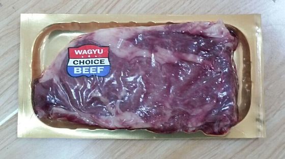 422mm Golden Thermoforming Film For Skin Pack Meat Sausage Packing Plastic Wrap