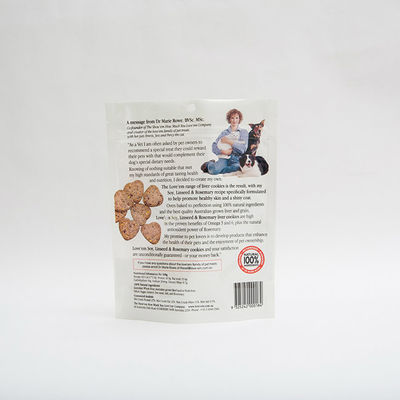 150g 70mm Stand Up Pouches Custom Packaging Small Dog Treat Packaging Bags